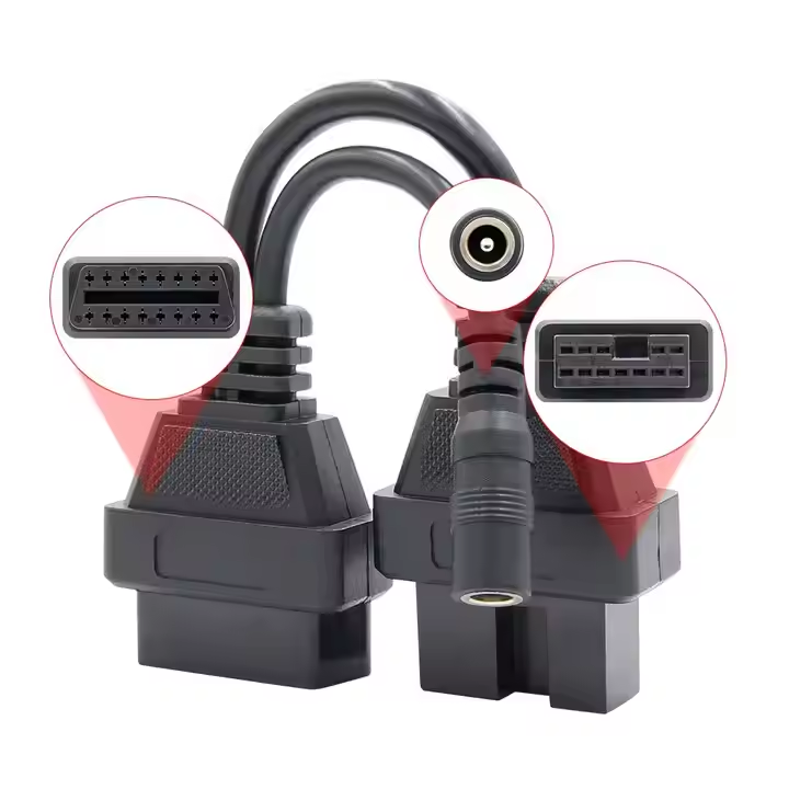 Connector Obd 16pin Female to 12pin Diagnoistic Cable for Mitsubishi
