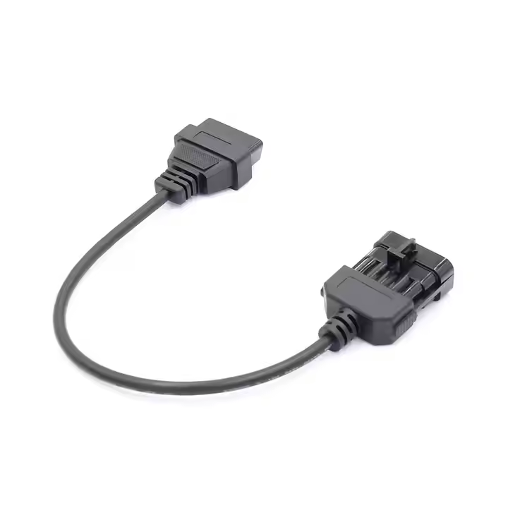 10Pin OBDII Extension Cable for Opel Connector Cable for Opel OPCOM Diagnostic Adapter for Opel 10 Pin to OBDII 16 Pin
