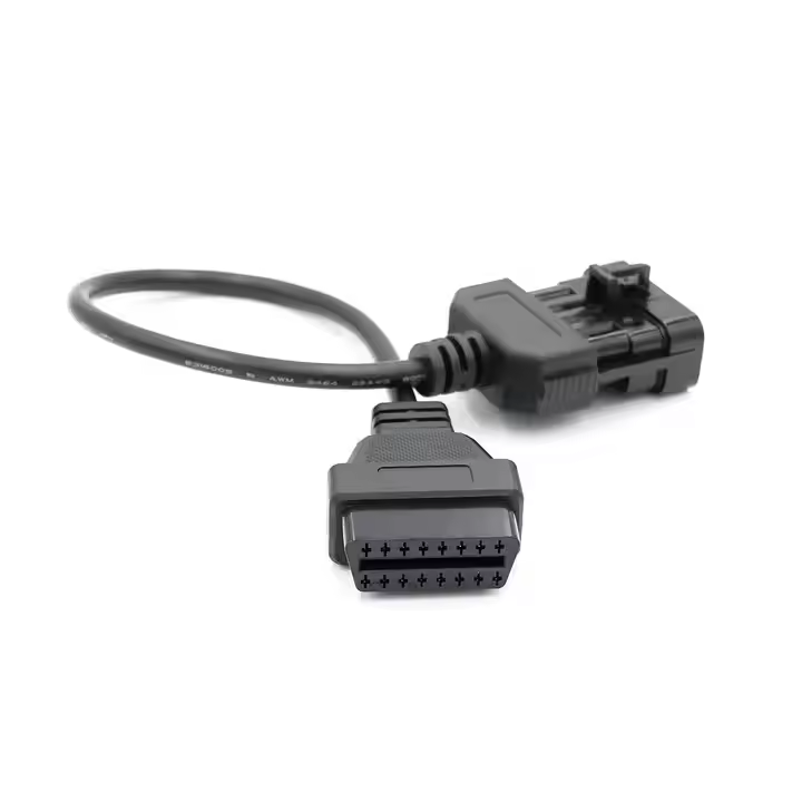 10Pin OBDII Extension Cable for Opel Connector Cable for Opel OPCOM Diagnostic Adapter for Opel 10 Pin to OBDII 16 Pin
