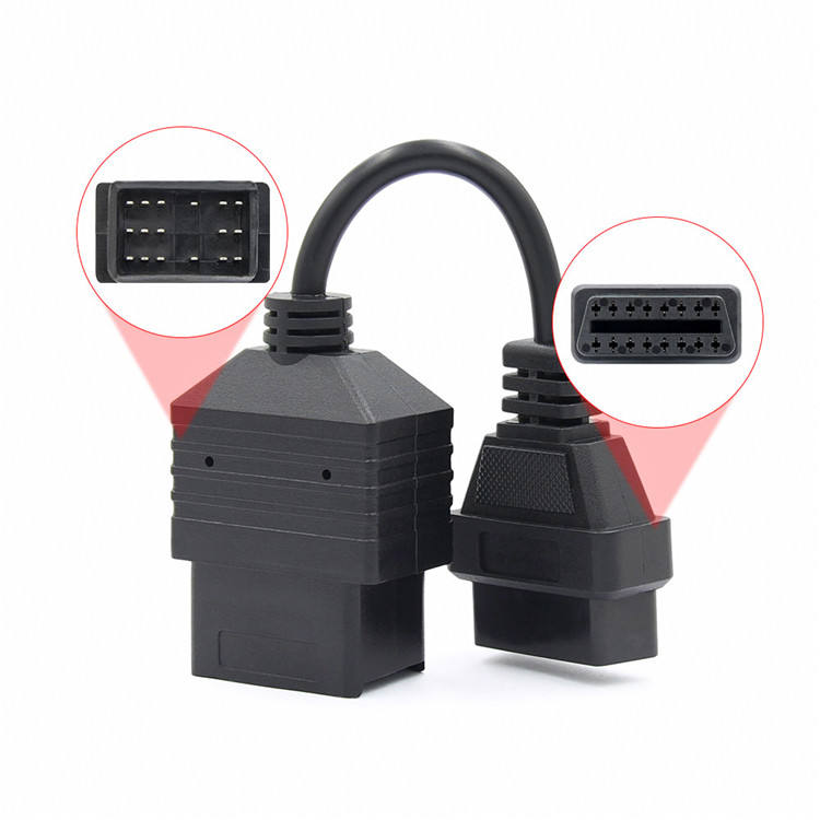 For Toyota 17 PIN to OBD1 OBD2 Adapter Diagnostic Cable for Toyota 17pin to 16pin OBDII Extension Cable