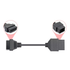 For Toyota 17 PIN to OBD1 OBD2 Adapter Diagnostic Cable for Toyota 17pin to 16pin OBDII Extension Cable