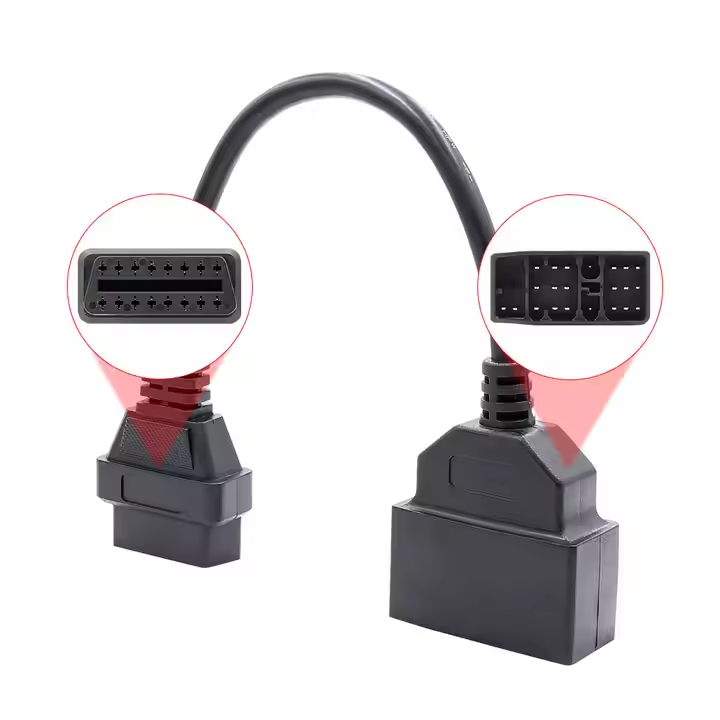 Sales Well Obd2 Pass Through Cable Obd 2 Cable 22 Pin Connector for TOYOTA Old Car OBD1 to OBD2 16PIN Cable