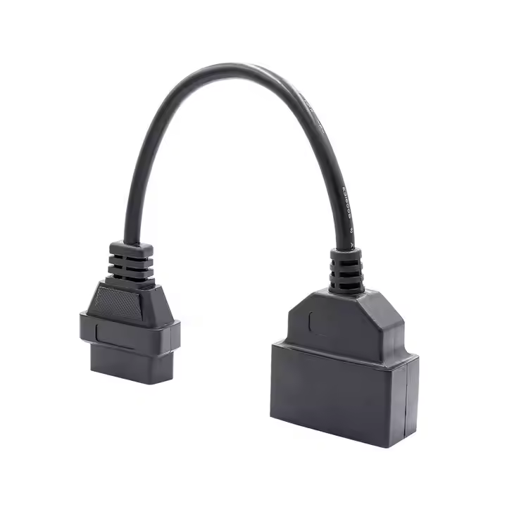 Sales Well Obd2 Pass Through Cable Obd 2 Cable 22 Pin Connector for TOYOTA Old Car OBD1 to OBD2 16PIN Cable