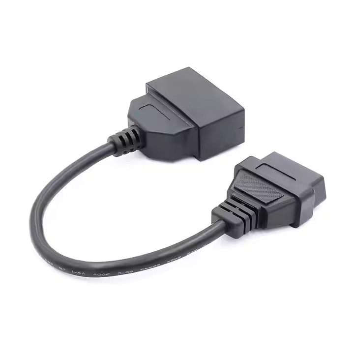 Sales Well Obd2 Pass Through Cable Obd 2 Cable 22 Pin Connector for TOYOTA Old Car OBD1 to OBD2 16PIN Cable