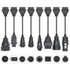 Competitive Price 8pcs Full Set Cables for Trucks OBD2 Cables Full Set Works With Multidiag Diagnostic Tool Scanner