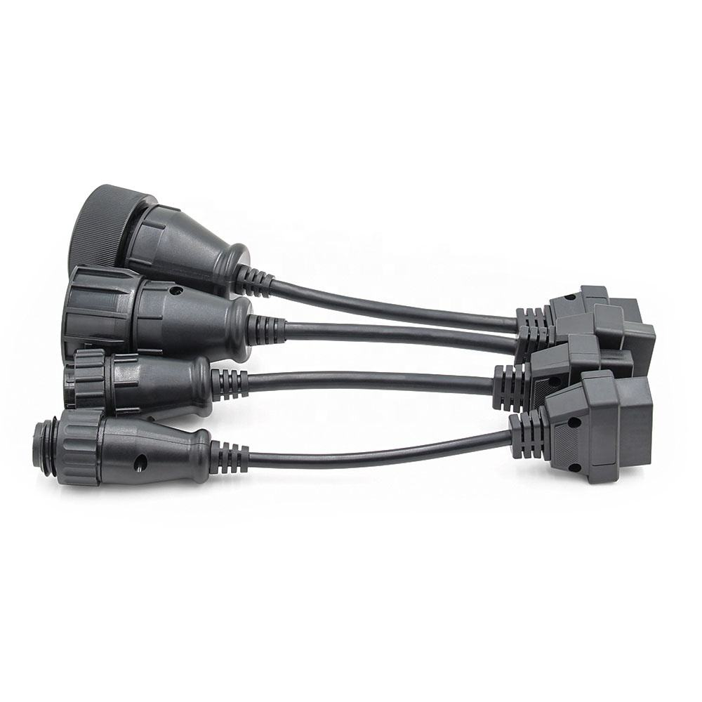 Competitive Price 8pcs Full Set Cables for Trucks OBD2 Cables Full Set Works With Multidiag Diagnostic Tool Scanner