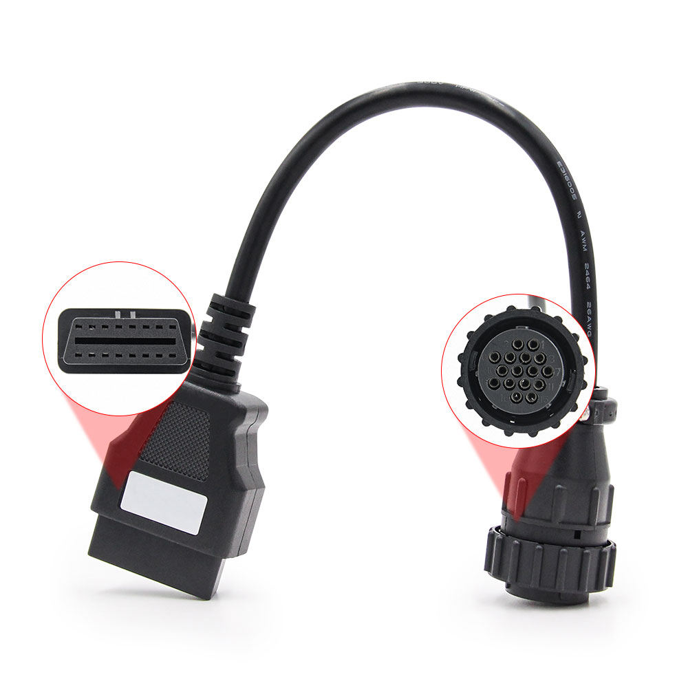 16pin to 16pin OBD1 to OBD2 Connect Cable Connector Adapter for Scania Truck Cable Adapter