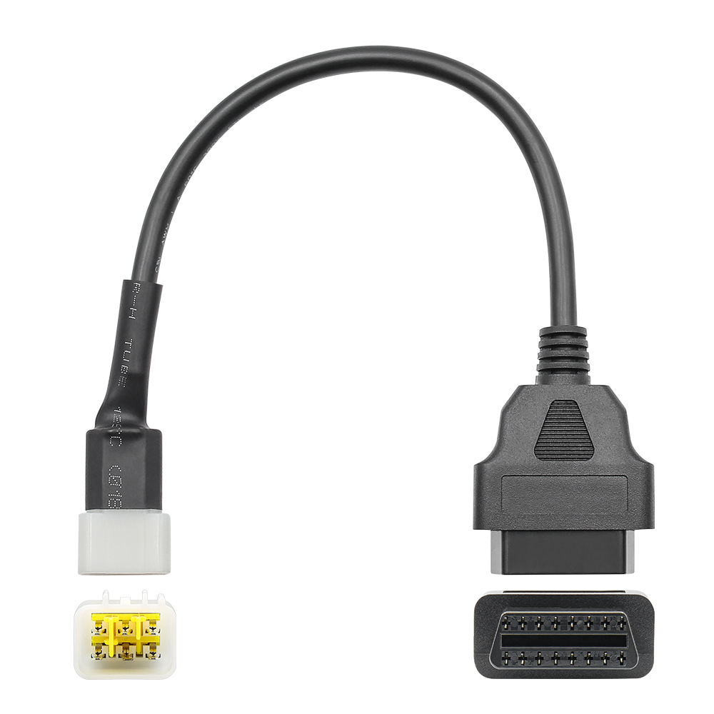 Universal OBD2 6PIN to 16PIN OBD2 Connector Cable for Motorcycle