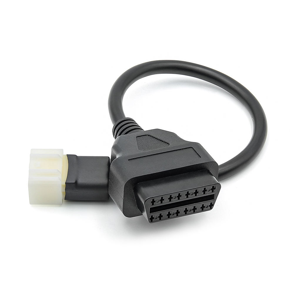 Universal OBD2 6PIN to 16PIN OBD2 Connector Cable for Motorcycle