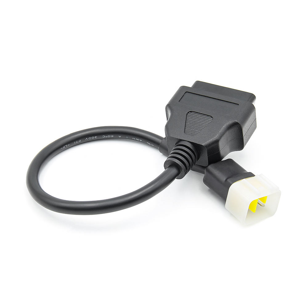 Universal OBD2 6PIN to 16PIN OBD2 Connector Cable for Motorcycle