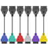 6 Color OBD OBD2 Connector for FiatECUScan Adapter MultiECUScan Scanner Diagnostic Cable