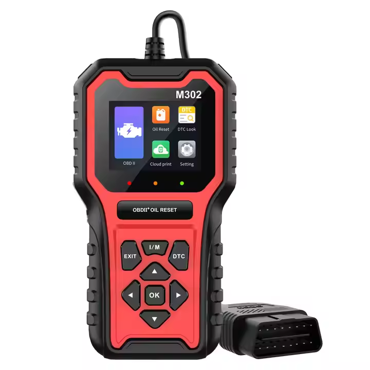 2025 New Arrival High Quality Automotive OBDII Car Tools M302 Portable OBD2 Diagnostic Tool Big Color Screen ELM327