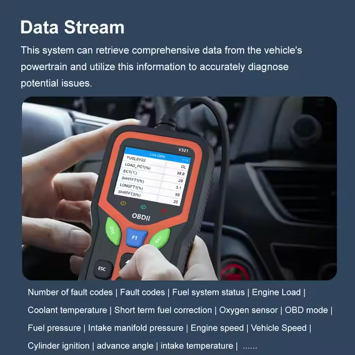 V321 OBD Scanner Automotive Code Reader Diagnosis Car Fault Detector OBD Car Scanner OBD2 Diagnostic Tool