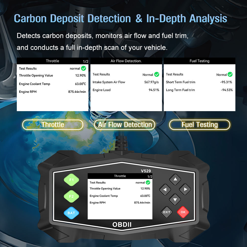 Scanner Automotriz V529 OBD2 Scanner Car Engine Fault Code Reader Automotive OBD2 Car Scanner for Car Diagnostic Tool