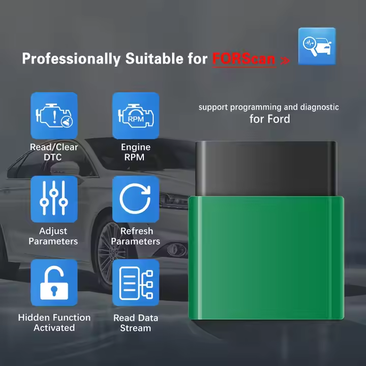Vgate VLinker FD Wireless 3.0 Professional OBD2 Diagnostic Tools Auto Scanner for Android for Windows