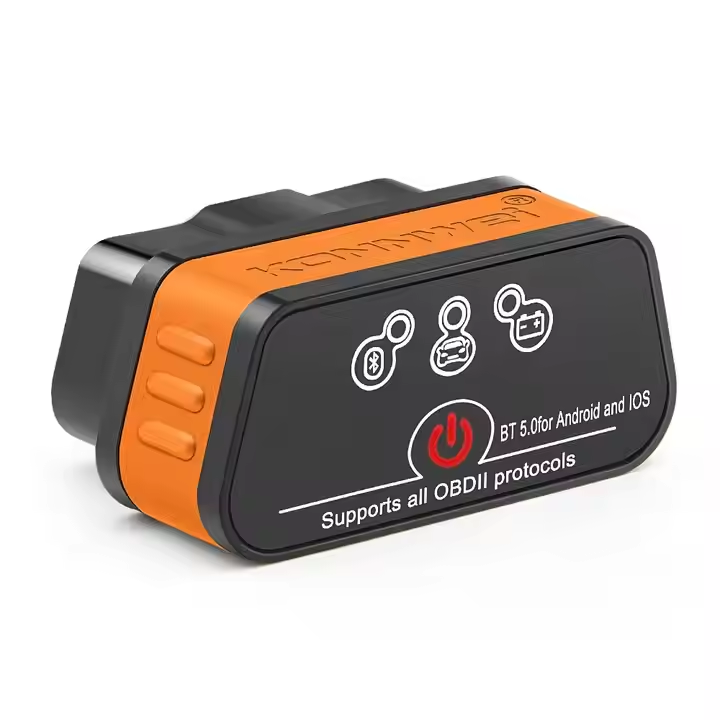 Universal OBD2 EOBD Code Reader Scanner Blue-tooth BT5.0 Elm327 V1.5 Car Diagnostic Tool Konnwei KW901 Support IOS Android