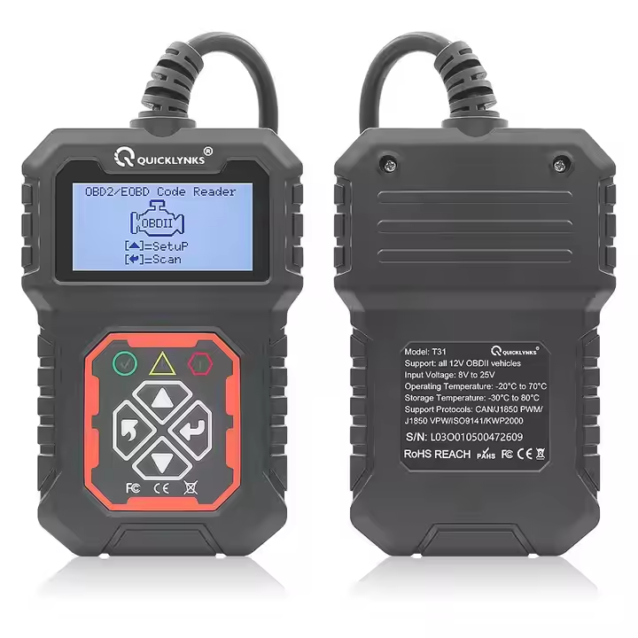 Scanner Automotriz Quicklynks T31 Car Engine Fault Code Reader Automotive OBD2 Car Scanner for Car Diagnostic Tool