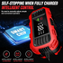 FOXSUR FBC1202E 12V/2A Smart Car Battery Charger Support Fully Automatic Trickle Lead-Acid Battery Charger