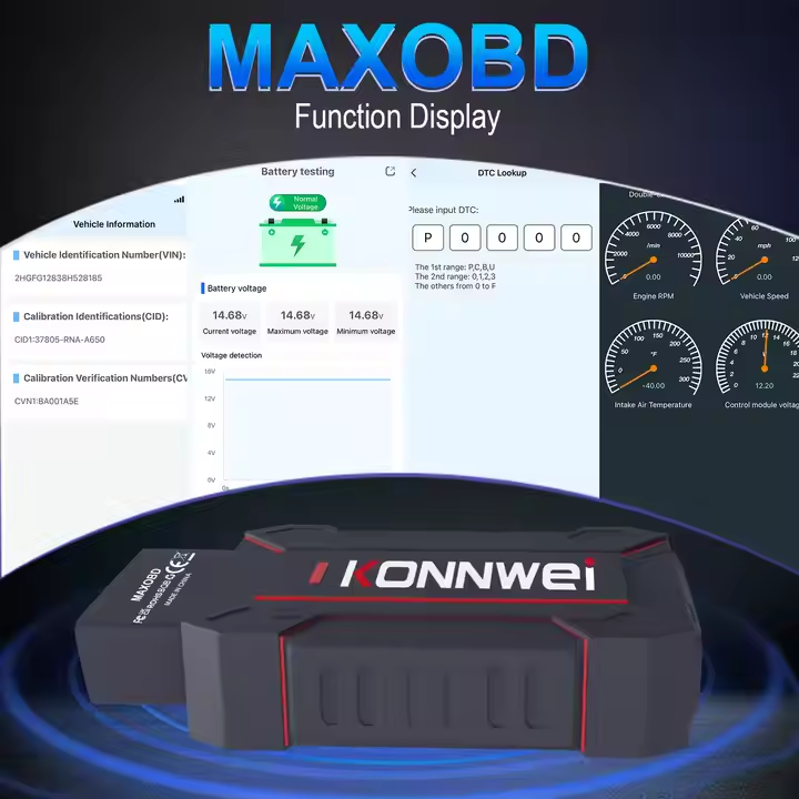 KONNWEI MAXOBD Professional BT5.2 Full System OBD2 Diagnostic Scanner Automotive Scanner Car Diagnostic Tool
