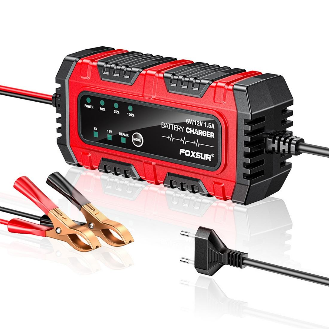 Automatic Car Battery Charger Trickle Maintainer Intelligent Vehicle Motorcycle Auto Lead Acid Battery Charger 6V 12V 1.5A