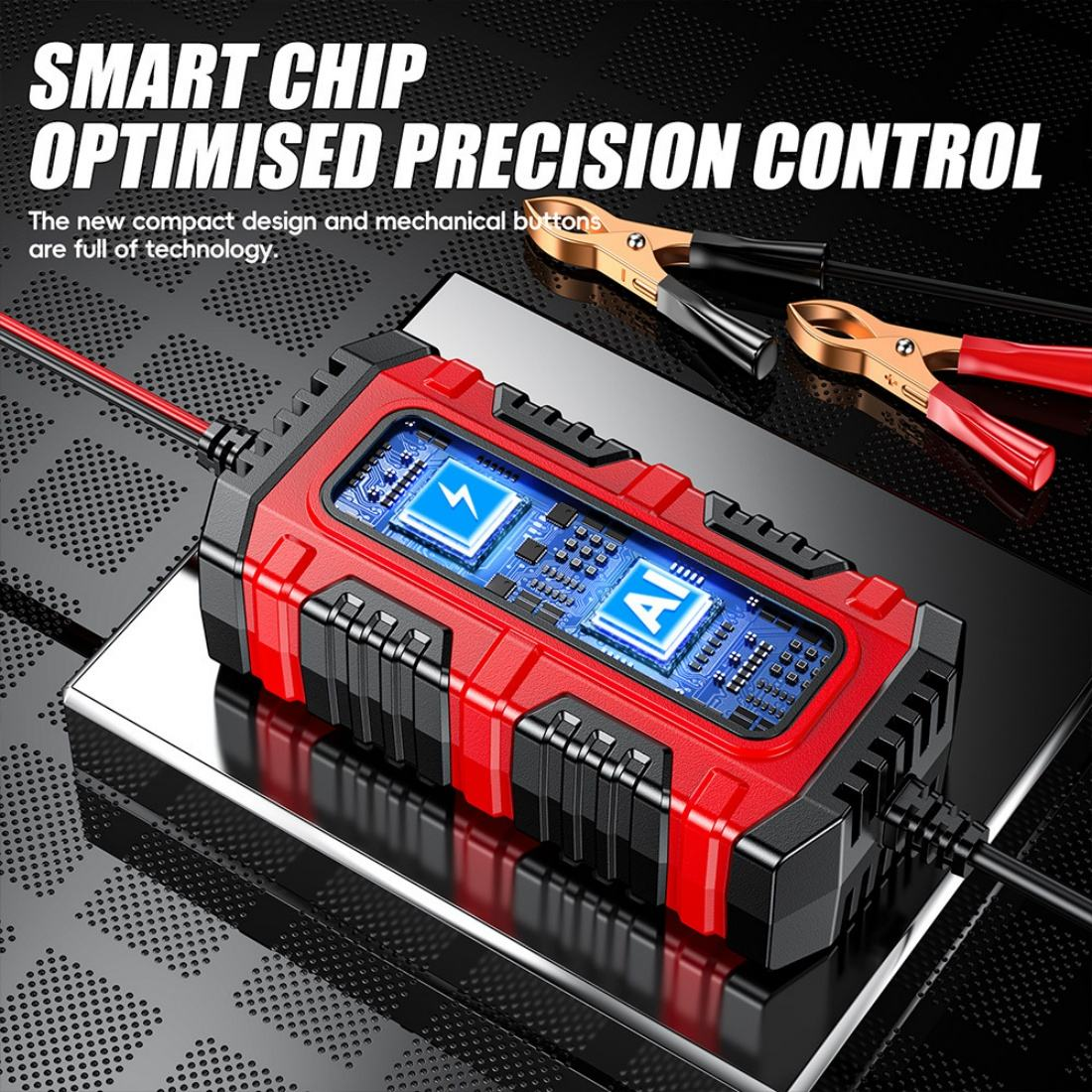 Automatic Car Battery Charger Trickle Maintainer Intelligent Vehicle Motorcycle Auto Lead Acid Battery Charger 6V 12V 1.5A