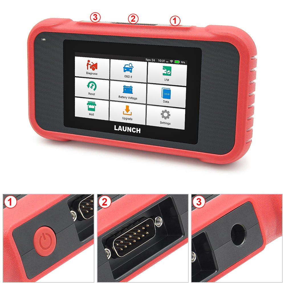Automotriz OBD2 Diagnostic Scanner Code Reader Tool Launch X431 CRP123E CRP 123E V3.0 Free Update 7 Reset Service