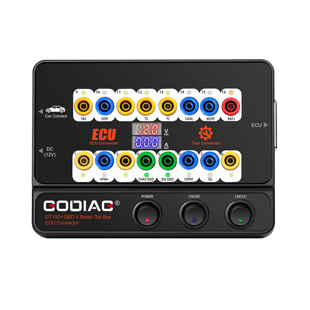 GODIAG GT100+ GT100 Pro Electric Auto Tool OBDII Break Out Box Engine Analyzer Detector Car Diagnostic Tools