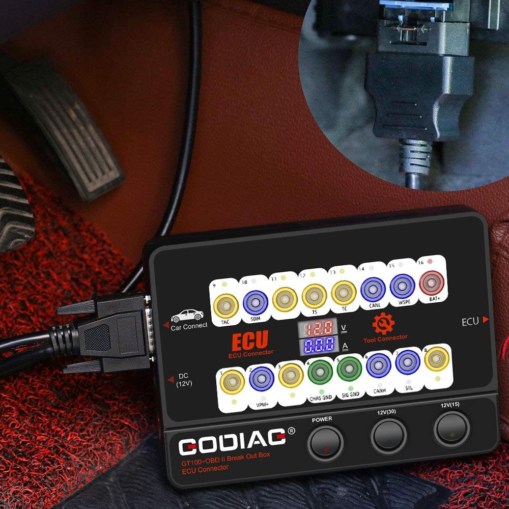 GODIAG GT100+ GT100 Pro Electric Auto Tool OBDII Break Out Box Engine Analyzer Detector Car Diagnostic Tools