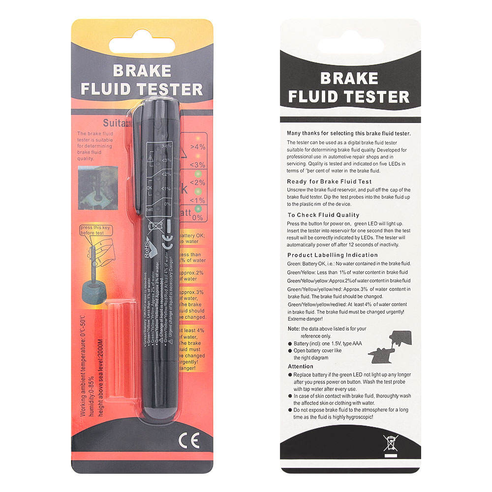 Well Designed Car Brake Fluid Tester Pen Auto 5 LED Diagnostic Testing Diagnostic Tool