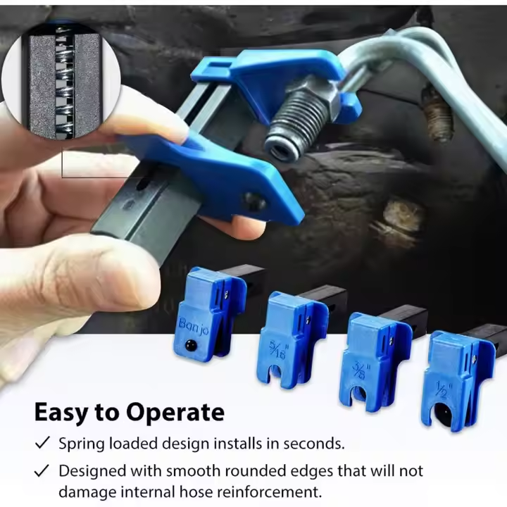 4pcs Car Brake Oil Pipe Plug Automotive Brake Nozzle Clamp Oil Tool Brake Tubing to Prevent Oil Spills Car Repair Tool