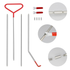 10pcs/set Car Door Repair Hand Tools 170cm Long Reach Grabber Tool Set
