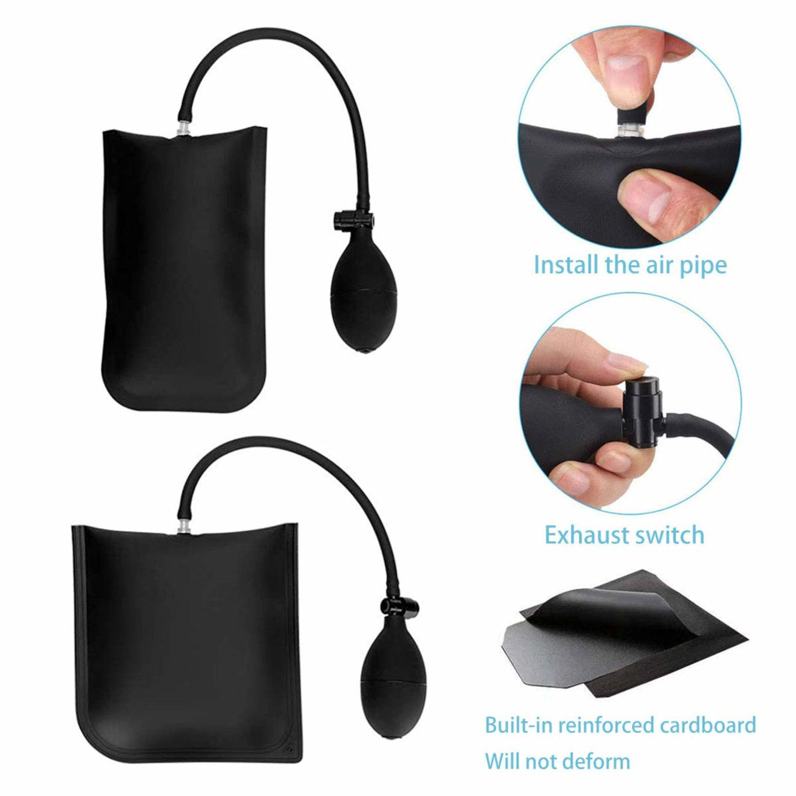 Car Door Repair Hand Tools Air Wedge Pump Long Reach Grabber Tool Set Emergency Unlock Kit