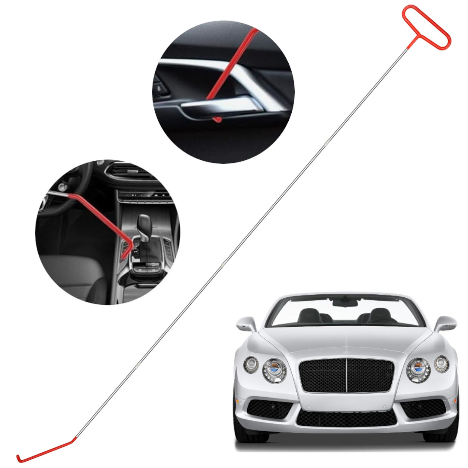 Car Door Repair Hand Tools Air Wedge Pump Long Reach Grabber Tool Set Emergency Unlock Kit