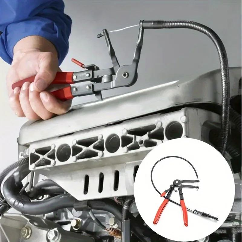 Auto Vehicle Tools Cable Car Cable Harness Pliers Tube Flexible Wire Long Reach Hose Clamp Pliers Car Repair Tool