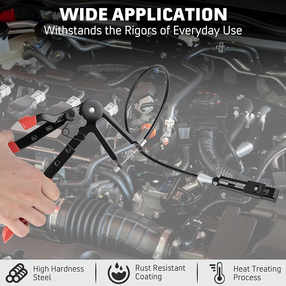 Auto Vehicle Tools Cable Car Cable Harness Pliers Tube Flexible Wire Long Reach Hose Clamp Pliers Car Repair Tool