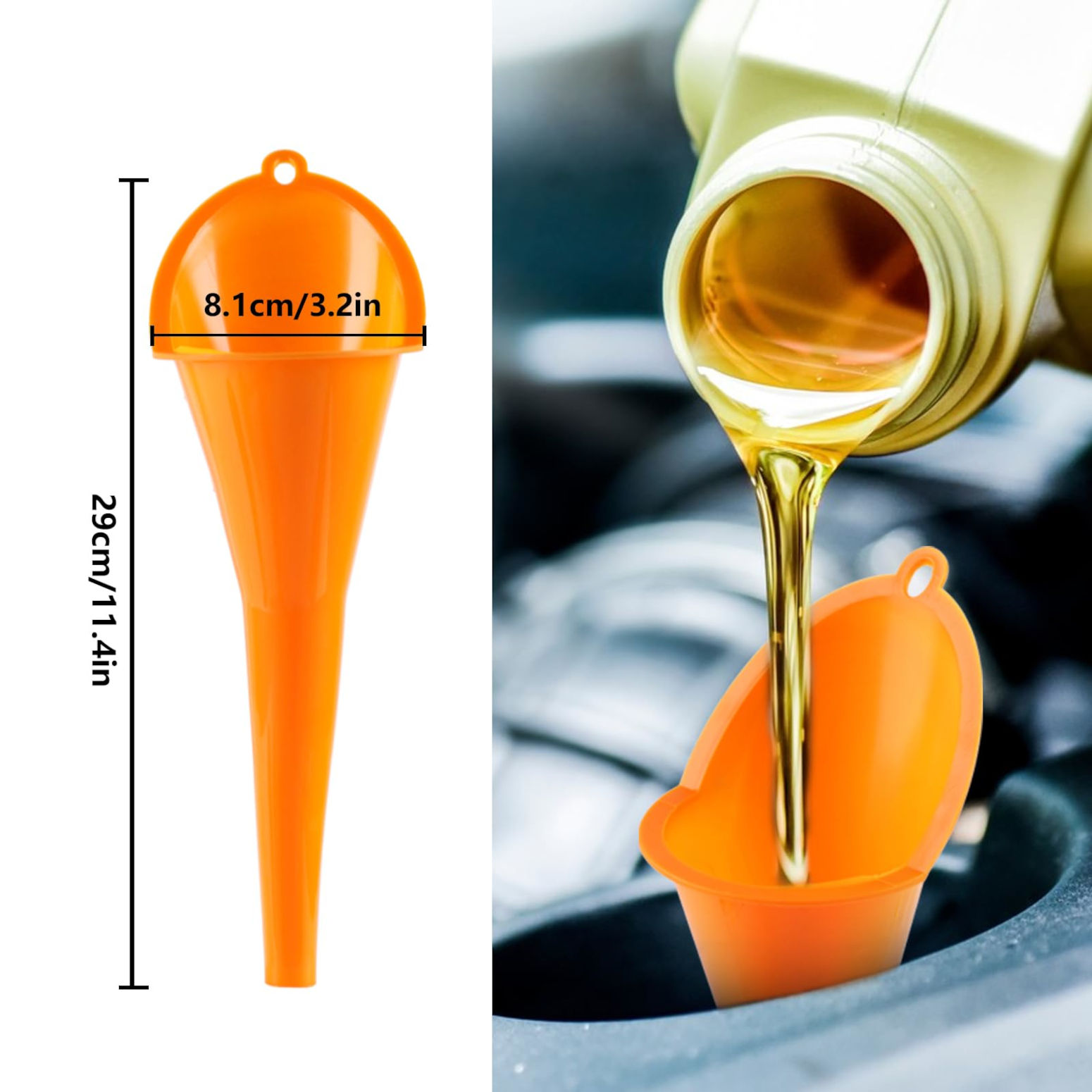 Car Oil Funnel Set Flexible Filling Funnel Motorcycle Fuel Funnel Oil Extractor Set