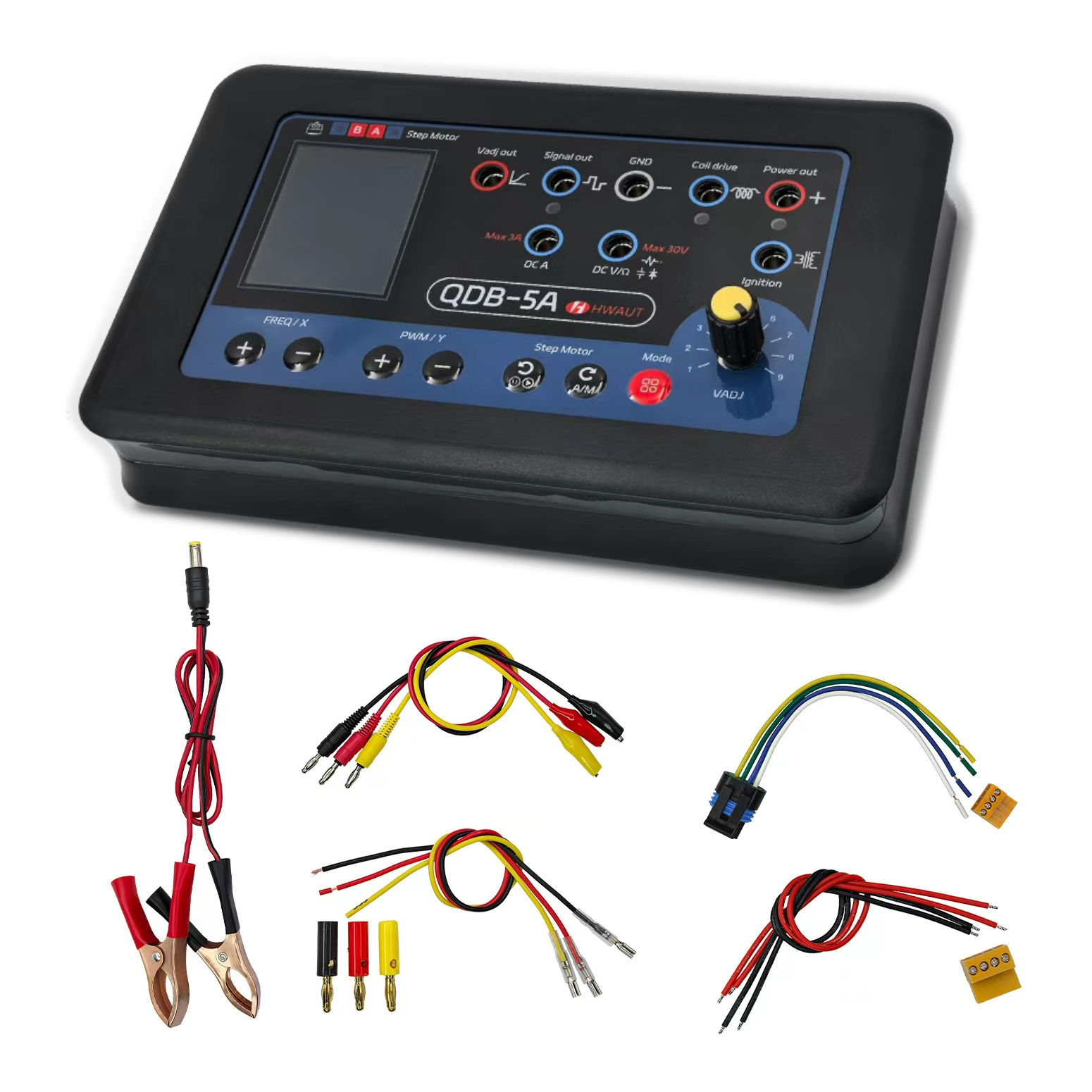 QDB-5A Automotive Ignition Coil Tester Car Oscilloscope Diodes Electrical Current Analyzer Auto Fault Detector