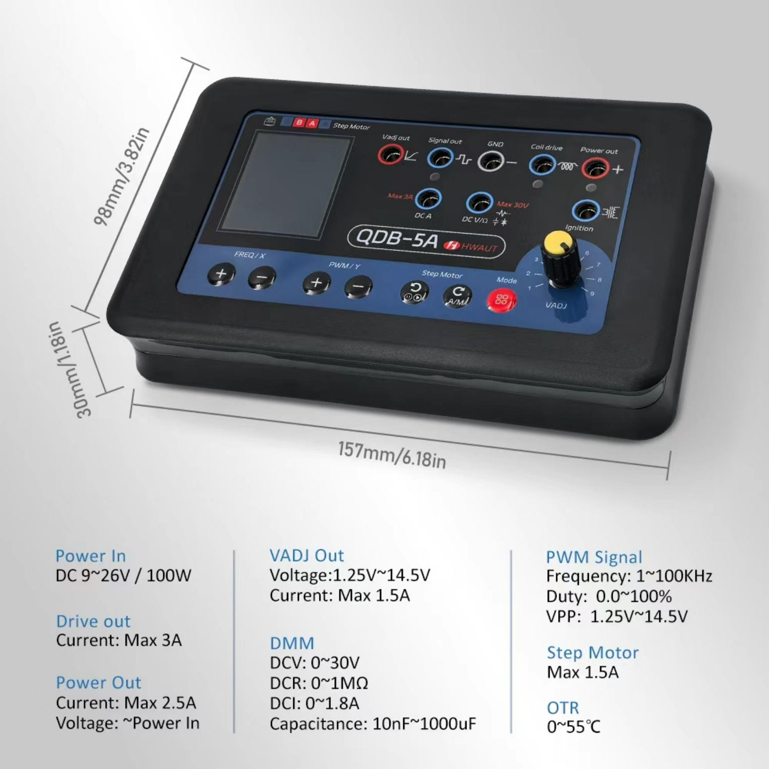 QDB-5A Automotive Ignition Coil Tester Car Oscilloscope Diodes Electrical Current Analyzer Auto Fault Detector