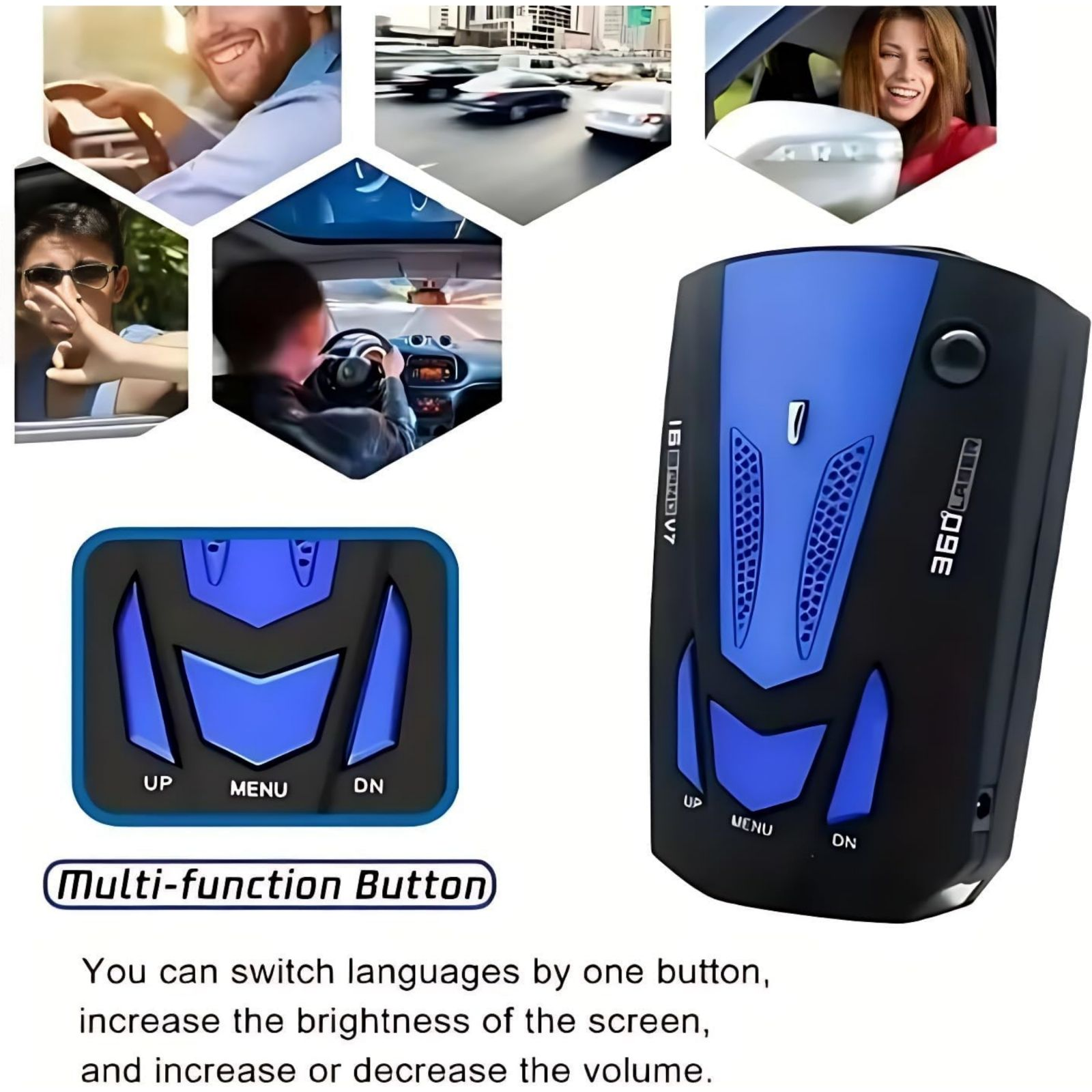 V7 Car Speed Measuring Electronic Dog radar Speed Measuring Instrument Vehicle Speed Radar Detector