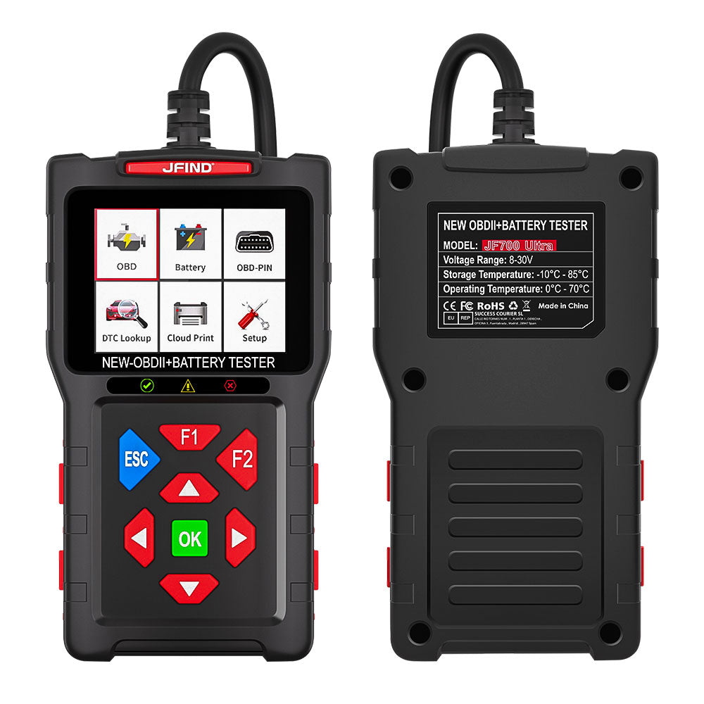 Car OBD2 Code Reader Scanner JFIND JF700 Ultra Diagnostic Tools Clear Engine Fault Repair Kit with Battery Heath Test