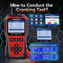KONNWEI KW341 6V 12V 24V Car Battery Tester with 10-2000CCA for Lead Acid AGM GEL Battery Support SOH Battery Health Testing